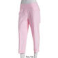 Womens Zac & Rachel Solid Pull On Crop Pants - image 8