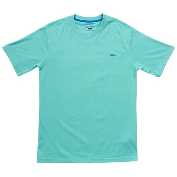 Mens Joe Marlin Solid Fish Logo Tee