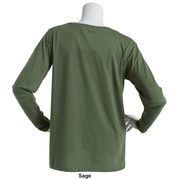 Womens Starting Point&#174; Super Soft V-Neck Long Sleeve Tee