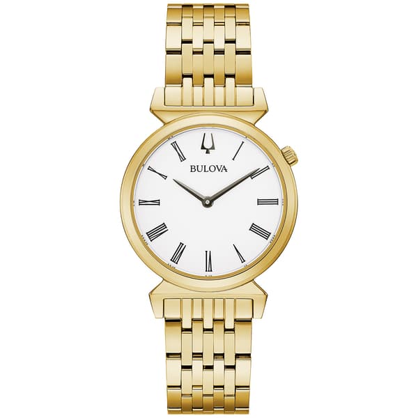 Womens Bulova Goldtone Stainless Bracelet Watch - 97L161