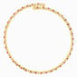 Athra 14kt. Gold over Brass Red & White Crystal Coil Bracelet - image 2