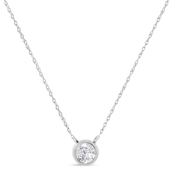 Haus of Brilliance 10kt. 1/5ctw. Diamond Pendant Necklace