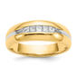 Mens Gentlemens Classics(tm) 14kt. Gold &amp; White Rhodium Ring - image 1