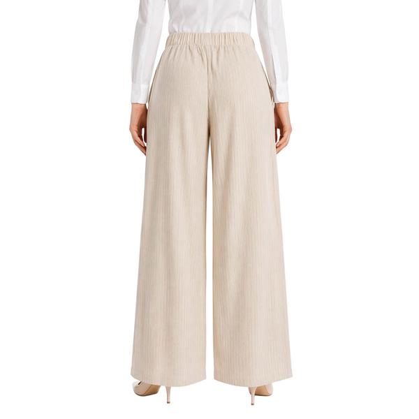 Juniors Hunter & Brown Striped Linen Blend Fashion Palazzo Pants