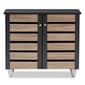 Baxton Studio Gisela 2 Door Shoe Storage Cabinet - image 5