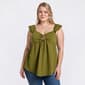 Juniors Plus Derek Heart Fit and Flare Envelope Babydoll Top - image 1