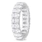 Sterling Silver 4 1/5ctw. White Moissanite Eternity Ring - image 3