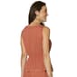 Womens Democracy Sleeveless V Neck Embroidered Button Down Blouse - image 2