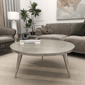9th & Pike® Traditional Silver Aluminum Metal Coffee Table - image 8
