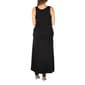 Plus Size 24/7 Comfort Apparel Sleeveless Maxi Dress with Pockets - image 3