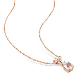 Gemstone Classics&#8482; 10kt. Rose Gold 1/2ctw. Diamond Necklace