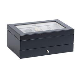 Mens Mele & Co. Grant Wooden Watch Box in Java Finish