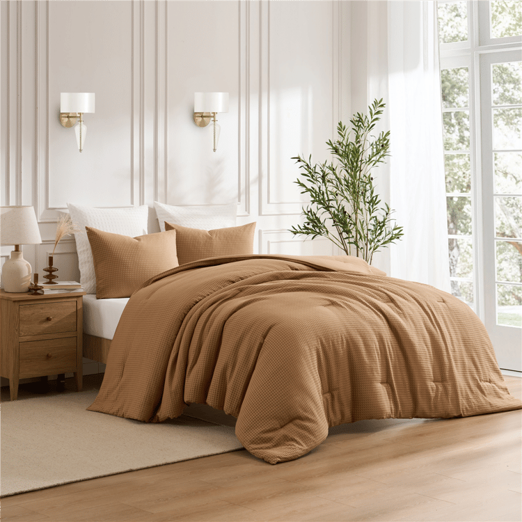 Kathy Ireland 3pc. Waffle Down Alternative Comforter Set