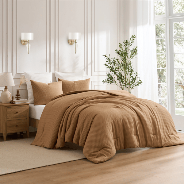 Kathy Ireland 3pc. Waffle Down Alternative Comforter Set - image 