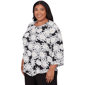 Plus Size Alfred Dunner Classics 3/4 Sleeve Daisy Floral Blouse - image 3