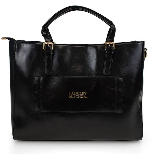 Badgley Mischka Julia XL Vegan Leather Tote Weekender Travel Bag