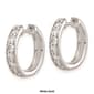 Pure Fire 14kt. Gold 1ctw. Diamond Polished Hoop Earrings - image 3