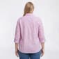 Plus Size Emily Daniels 3/4 Roll Tab Sleeve Paisley Button Down - image 2