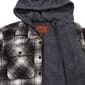 Mens Mountain Ridge Plaid Polar Fleece Jacket - Grey/White - image 4