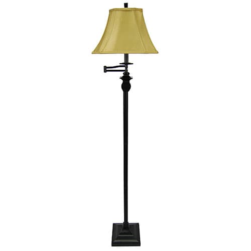 Fangio Lighting Bronze Swing Arm Floor Lamp - image 