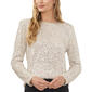 Womens Cece Long Sleeve Allover Sequin Blouse - image 1