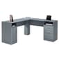 Techni Mobili 59"W Functional L-Shape Desk w/ Storage - image 2