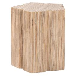 bali & pari Janeth Bohemian Woven Grasscloth End Table