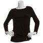 Womens Anne Klein Long Sleeve Side Ruched Button Detail Blouse - image 1