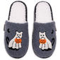 Womens MUK LUKS® Punch Needle Scuff Ghost Cat Slip On Slippers - image 7