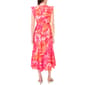 Petite MSK Flutter Sleeve V-Neck Tier Floral Midi Dress - image 2