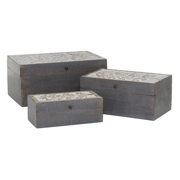 9th & Pike&#40;R&#41; 3pc. Wooden Jewelry Box - image 