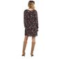 Womens MSK  Long Sleeve Floral V-Neck Tie Back A-Line Dress - image 2