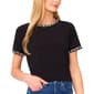 Womens Cece Short Sleeve Tee with Embellishment - image 1