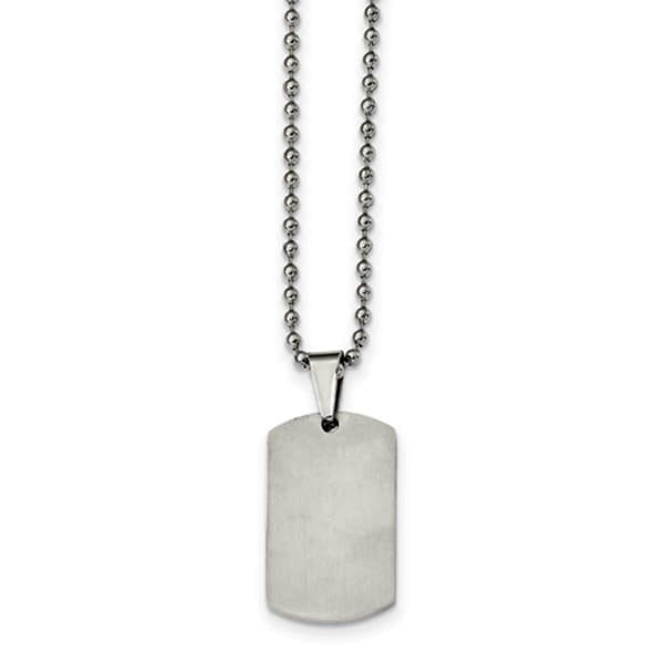 Mens Gentlemen's Classics&#8482; 1.85mm Reversible Dog Tag Necklace