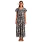 Womens Nautica Flutter Sleeve Floral Tiered Maxi Dress - image 1