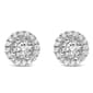 Haus of Brilliance 3/4ctw. Lab Grown Diamond Halo Stud Earrings - image 2