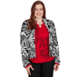 Womens Alfred Dunner Dinner Theater Mixed Motif Sweater Jacket - image 1