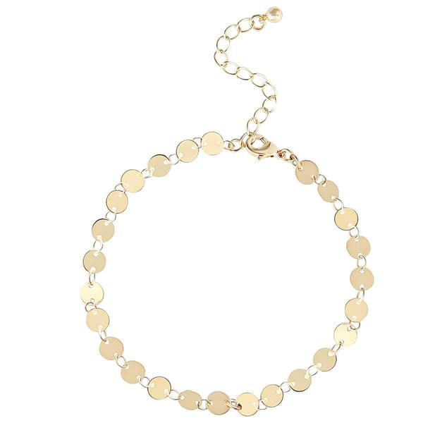 Jessica Simpson Imitation Yellow Gold Plated Multi Anklet Set