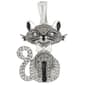 Wearable Art Black & White Crystal Cat Enhancer Pendant - image 1