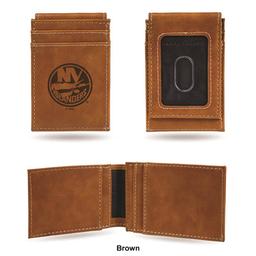 Mens NHL New York Islanders Faux Leather Front Pocket Wallet
