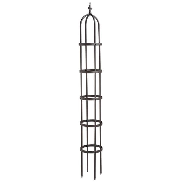 Evergreen 8ft. Powder-Coated Steel Garden Obelisk