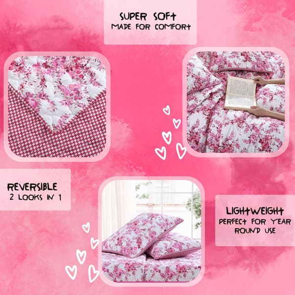 Betsey Johnson Floral Vineyard Quilt Set