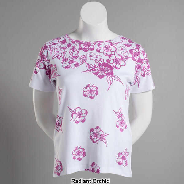 Womens Hasting & Smith Short Sleeve Floral Place Tee