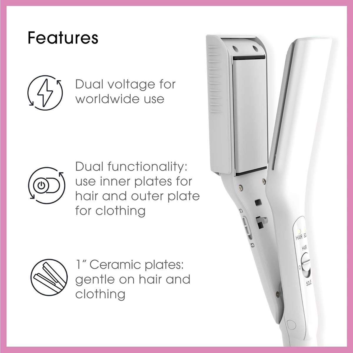Conair® 2-in-1 Travel and Flat Mini Iron