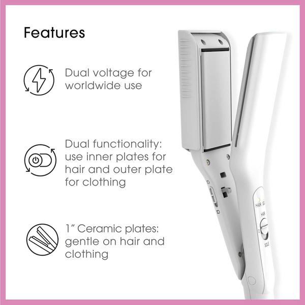 Conair® 2-in-1 Travel and Flat Mini Iron
