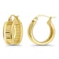 Designs by FMC Textured & Polish Design Click-Top Hoop Earrings - image 2