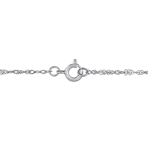 White Gold 3/8ctw Lab Grown Diamond Necklace