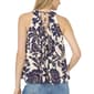 Womens Cece Sleeveless Pleated Neck Floral Blouse - image 2