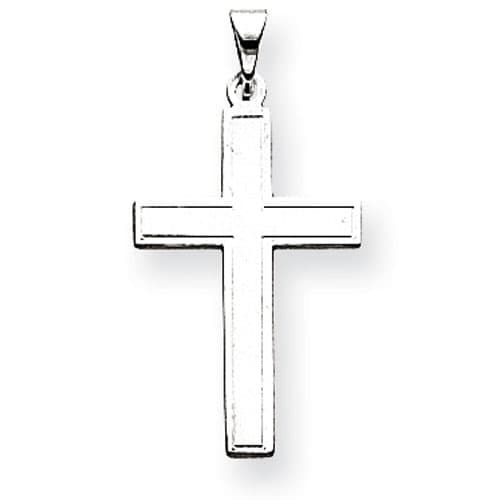 Unisex Gold Classics(tm) White Gold Latin Cross Pendant - image 