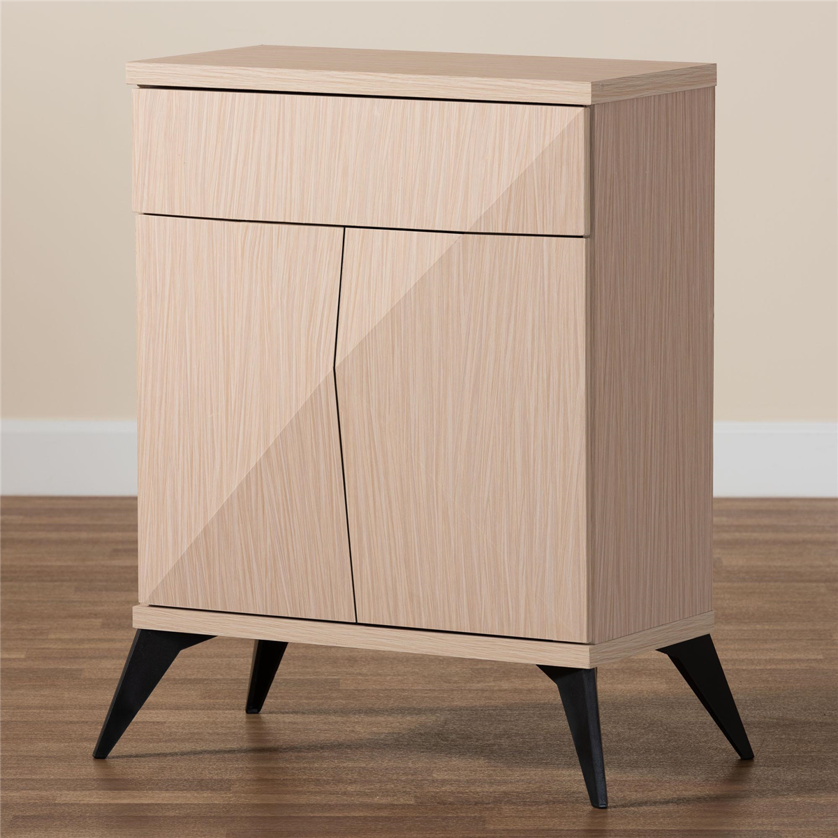 Baxton Studio Draper Mid-Century Modern 2-Door Buffet Cabinet